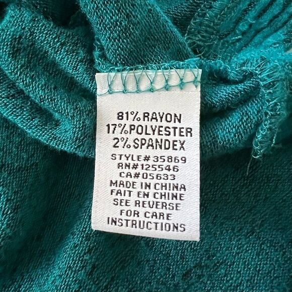 Habitat Oversized Flowy Sweater Soft Crewneck Teal Blue M - Picture 7 of 7